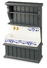 Кухонная мойка голубая