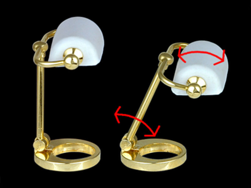 Настольная лампа на хромированной (золото) подставке