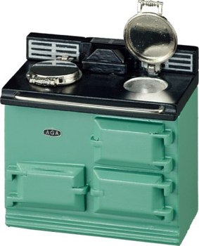 Кухонная плита (зеленая)