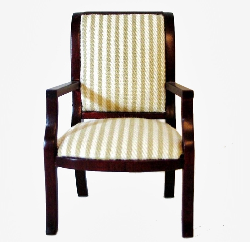 Кукольное миниатюрное Кресло кабинетное 