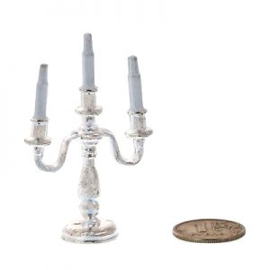 Подсвечник трех рожковый (белый)