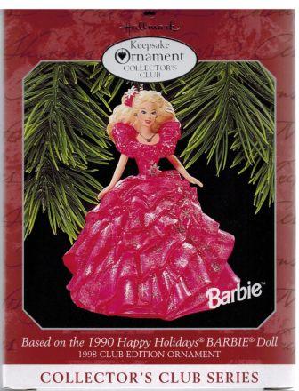 Статуэтка Барби Хэппи Холидей в розовом 1998г.