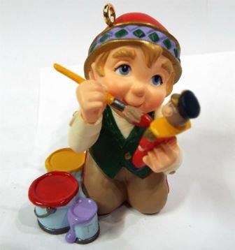 Елочная игрушка Гном художник, 02 г.