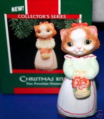 Статуэтка/фигурка/елочная игрушка Викторианская Кошка. Фарфор