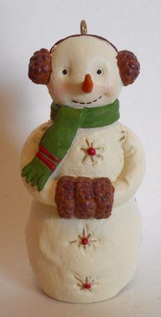 Новогоднее украшение Снеговик с муфтой