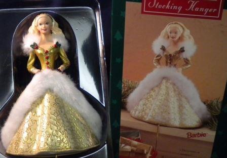 Держатель для новогоднего подарочного носка в виде Барби