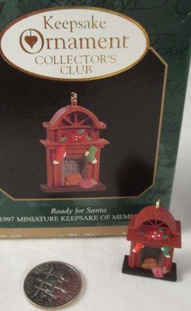 Миниатюра "Готова к Санте". Фигурка кошки 1997 год