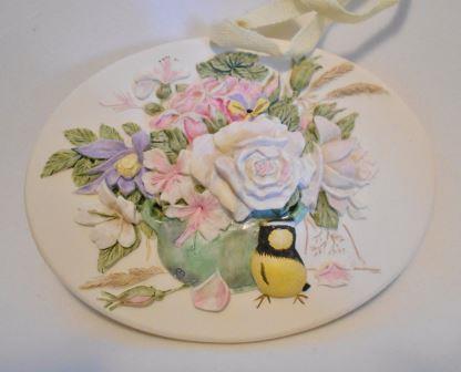 Фарфоровая подвеска Садовый Букет 1997 год