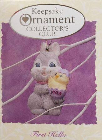 Фигурка Зайчик и Цыпленок "Первое Привет!" 1994 год