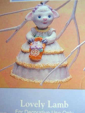 Пасхальный колокольчик Милая Овечка, Фарфор, 93 г.