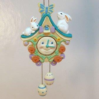 Пасхальные часики с Зайцами 93г.