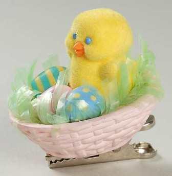 Пасхальное украшение Цыпленок в Корзинке 1993 год