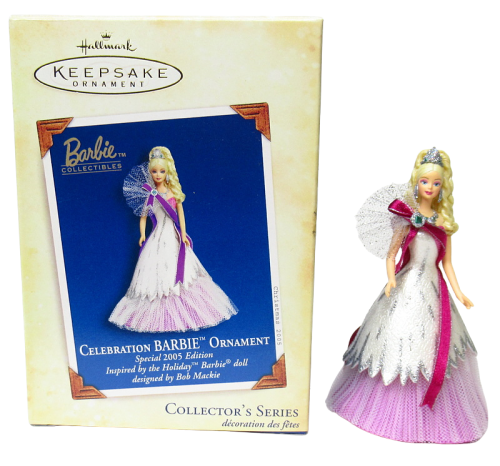 Статуэтка/Фигурка/Елочная игрушка Барби Праздничная 2005г.