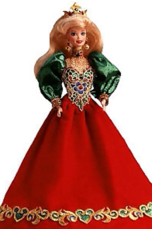  Фарфоровая коллекционная кукла Барби Праздничная Жемчужина, 95 г.