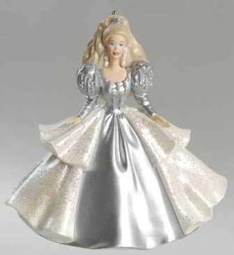 Статуэтка/фигурка/елочная игрушка Барби Хэппи Холидей в серебряном