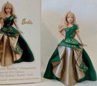 Статуэтка/фигурка/елочная игрушка Праздничная Барби 2011г.