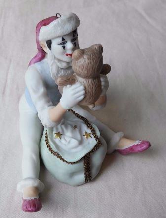 Фарфоровая статуэтка Клоун и Мишка Тедди. Винтаж 1987г.