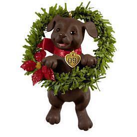 Фигурка собаки/Елочная игрушка Щенок Лабрадора