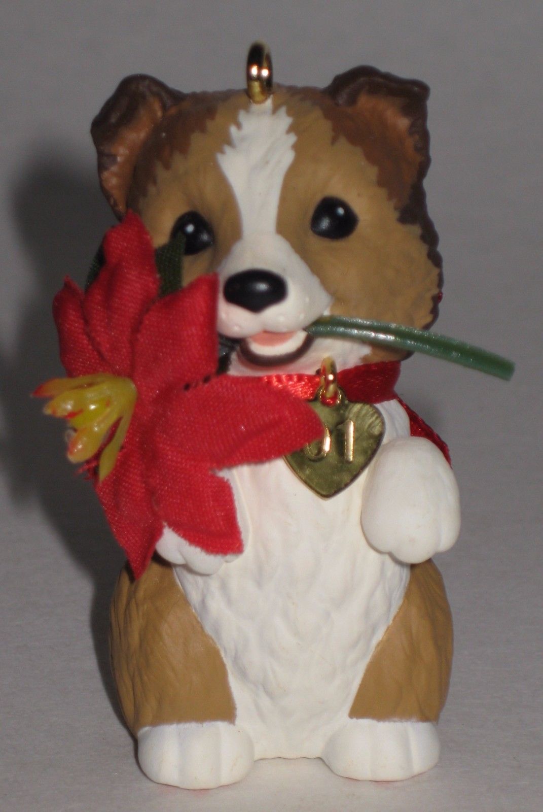 Фигурка собаки/Елочное украшение Шелти
