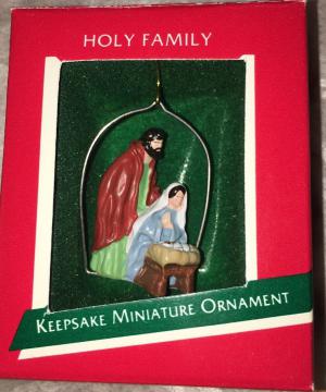 Миниатюрный подвес Святое Семейство 88г. Винтаж