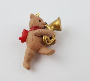 Миниатюрный Мишка Тедди с Трубой 96 г. Винтаж