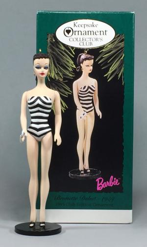 Статуэтка/Фигурка копия первой куклы Барби брюнетка 94г.