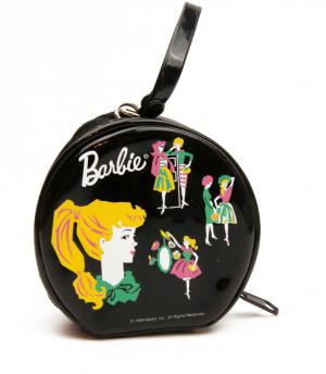 Шляпная коробка черная Барби 1/6 и 1/12