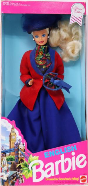 Коллекционная кукла Барби из серии "Куклы Мира", Англия 91г.