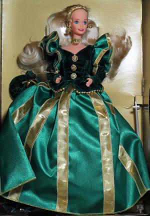 Коллекционная кукла Барби Принцесса в зеленом 94г.