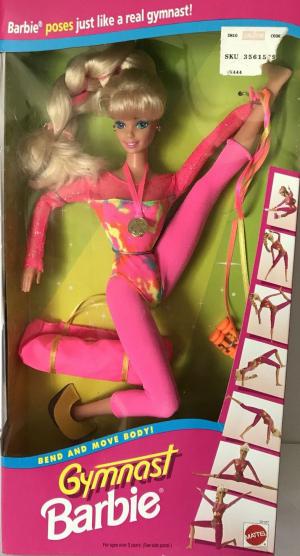 Кукла Барби Шарнирная, Гимнастка в розовом, 93г.