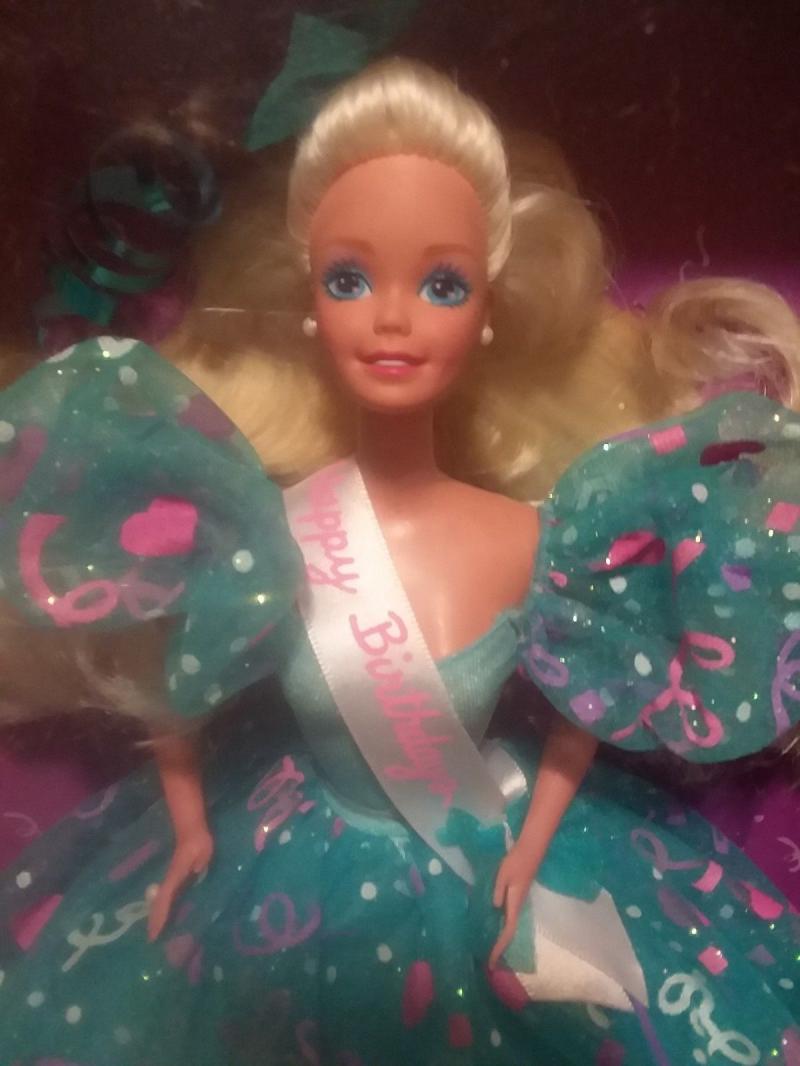 Винтажная кукла Барби День Рождения, в голубом, 93г. 
