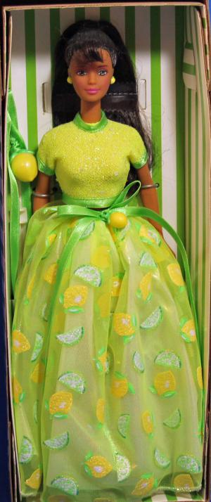 Коллекционная кукла Барби Эйвон афро-американка Лимонно-лаймовый сорбет 98г