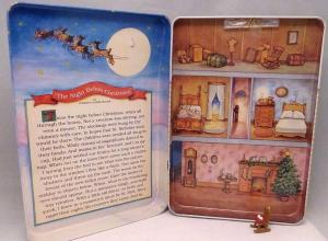 Миниатюра, набор для собирания "Ночь перед рождеством" дисплей и фигурка 92г.