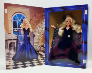 Коллекционная кукла Барби с прошитыми ресничками, Сапфировая мечта, 95 г.