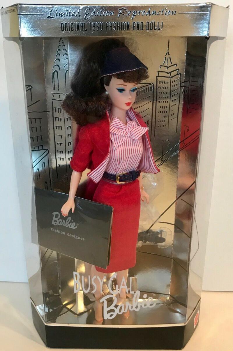 Кукла Барби - Репродукция 60г. Модельер, 95г. - 1995 Busy Gal Barbie Doll  Original 1960 Reproduction - купить недорого в Доллс-Миниатюр ру -  Dolls-Miniature.ru