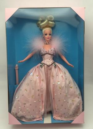 Коллекционная кукла Барби с прошитыми ресничками Розовый лед 96 г.