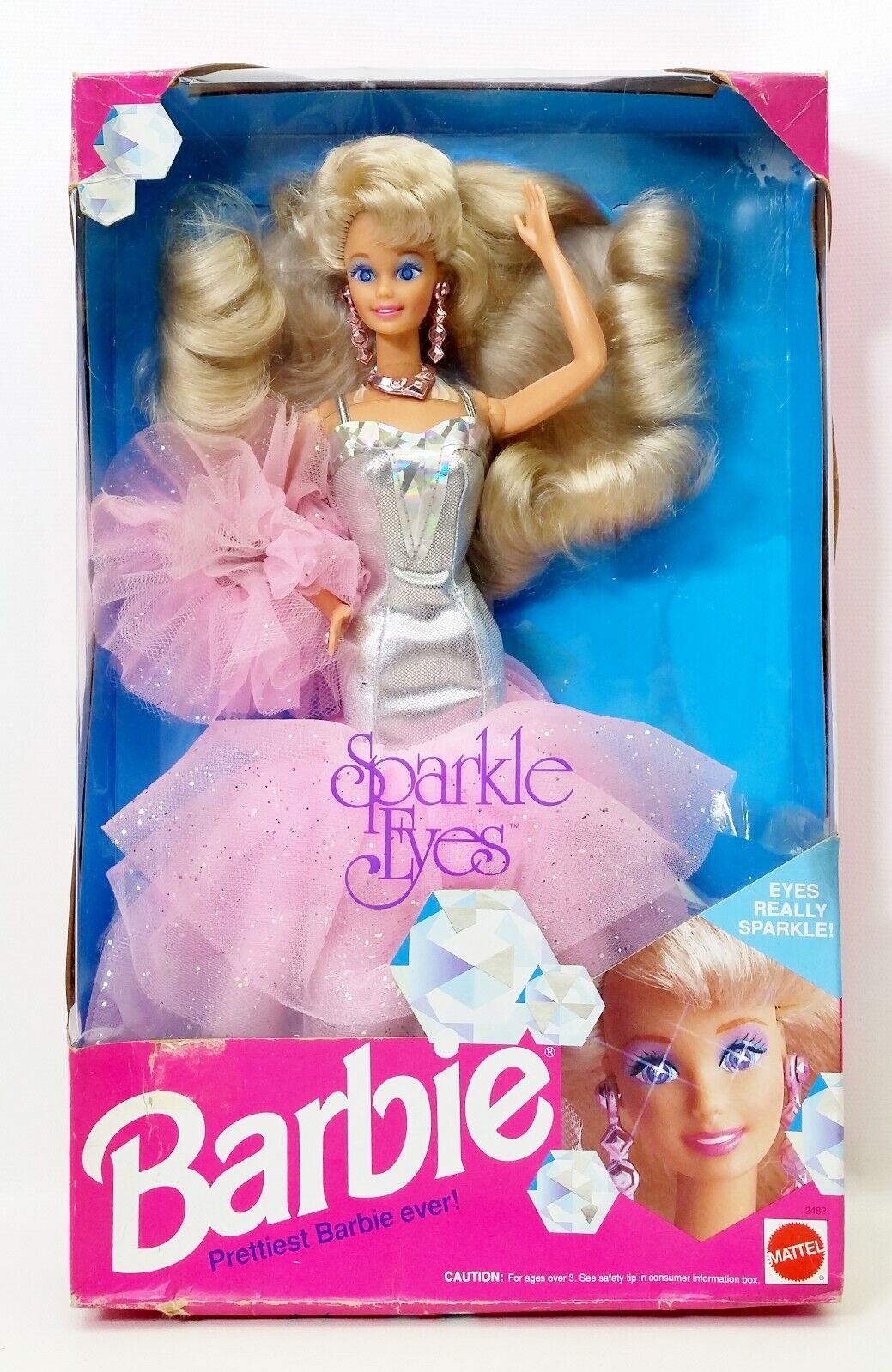 Винтажная кукла Барби - Сверкающие глаза 91 г. - 1991 Sparkle Eyes Barbie -  купить недорого в Доллс-Миниатюр ру - Dolls-Miniature.ru