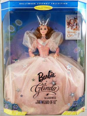 Коллекционная кукла Барби с настоящими ресничками Глинда, Волшебник Изумрудного города, 95 г.