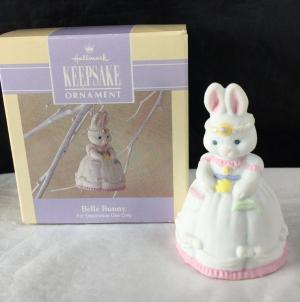 Фарфоровый Пасхальный колокольчик Зайка 92г. Винтаж