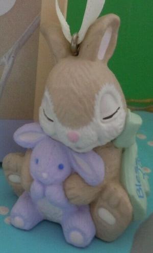 Винтажный Пасхальный декор Зайка благословенный 92г.