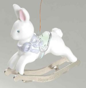 Пасхальный декор Зайка-качалка 92г. Винтаж