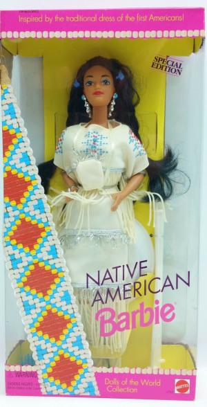 Коллекционная кукла Барби Национальная Америка 92г.