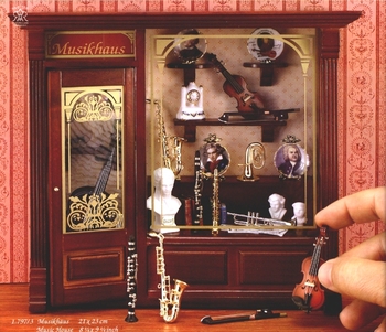 Миниатюрный музыкальный магазин