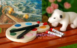 Кукольная миниатюра палитра