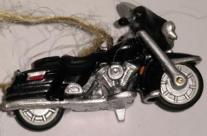 Миниатюра кукольная Мотоцикл Харлей Дэвидсон черный 99г.