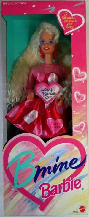 Винтажная кукла Барби Валентин "Будь моим" 93 г.