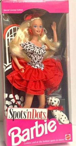 Винтажная кукла Барби с далматинцем 93г.
