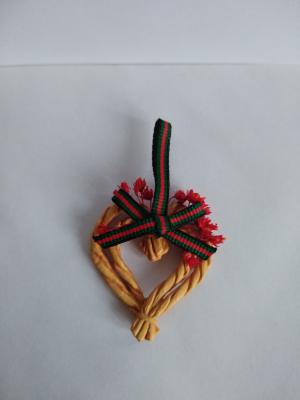 Миниатюра кукольная Венок-сердечко 90г. Винтаж