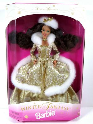 Кукла Барби Зимняя Фантазия, брюнетка, 95 г.