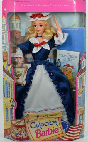Винтажная коллекционная кукла Барби, серия Американские Истории, Колониальная, 94 г.